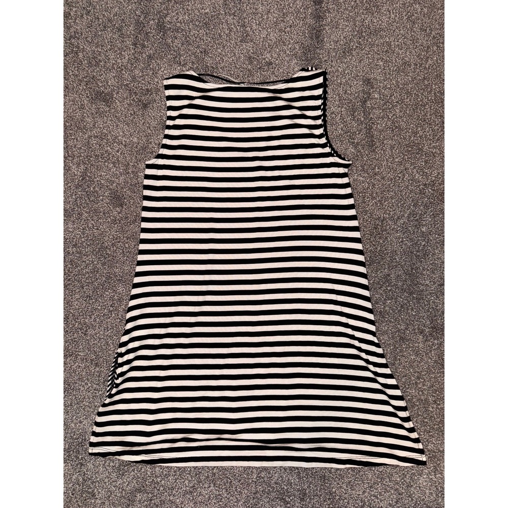 Cable & Gauge Black and White Striped Tank‎ Top - Picture 6 of 6